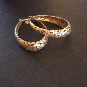 Sterling. 925 vintage filigree earrings